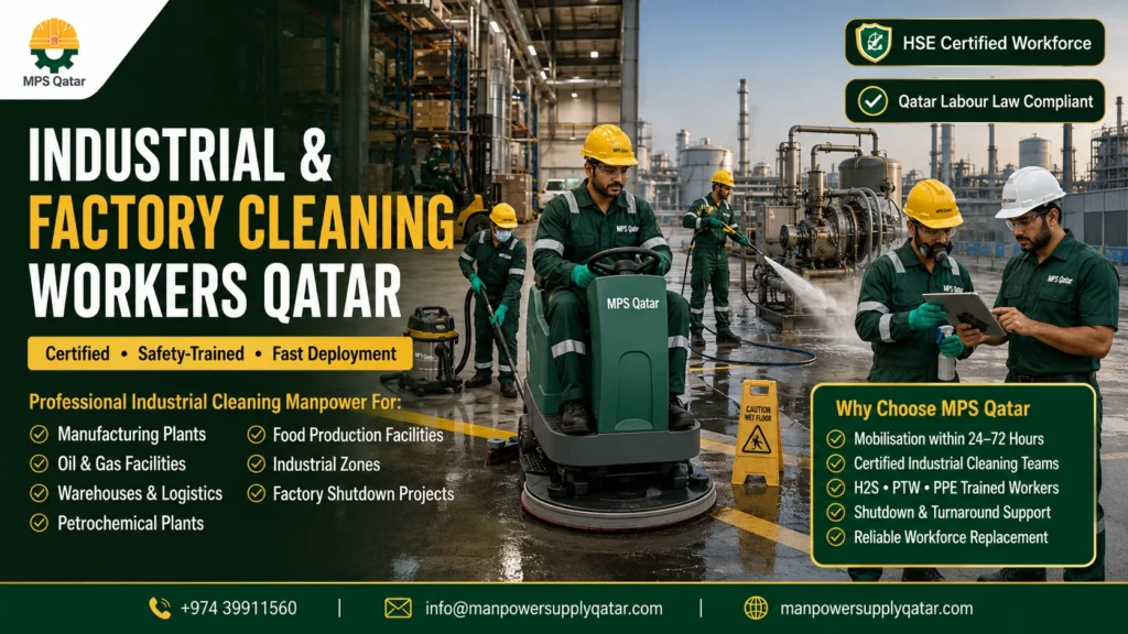 Industrial & Factory Cleaning Workers Qatar