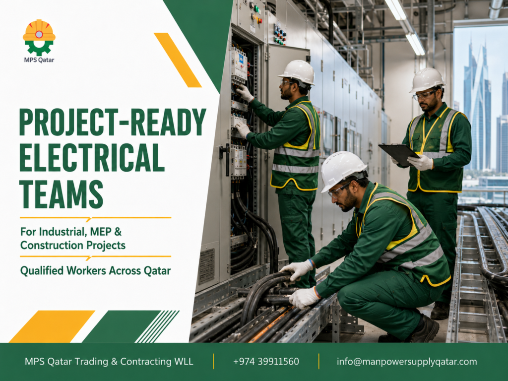 Hire Electricians Qatar for industrial, MEP and commercial electrical projects